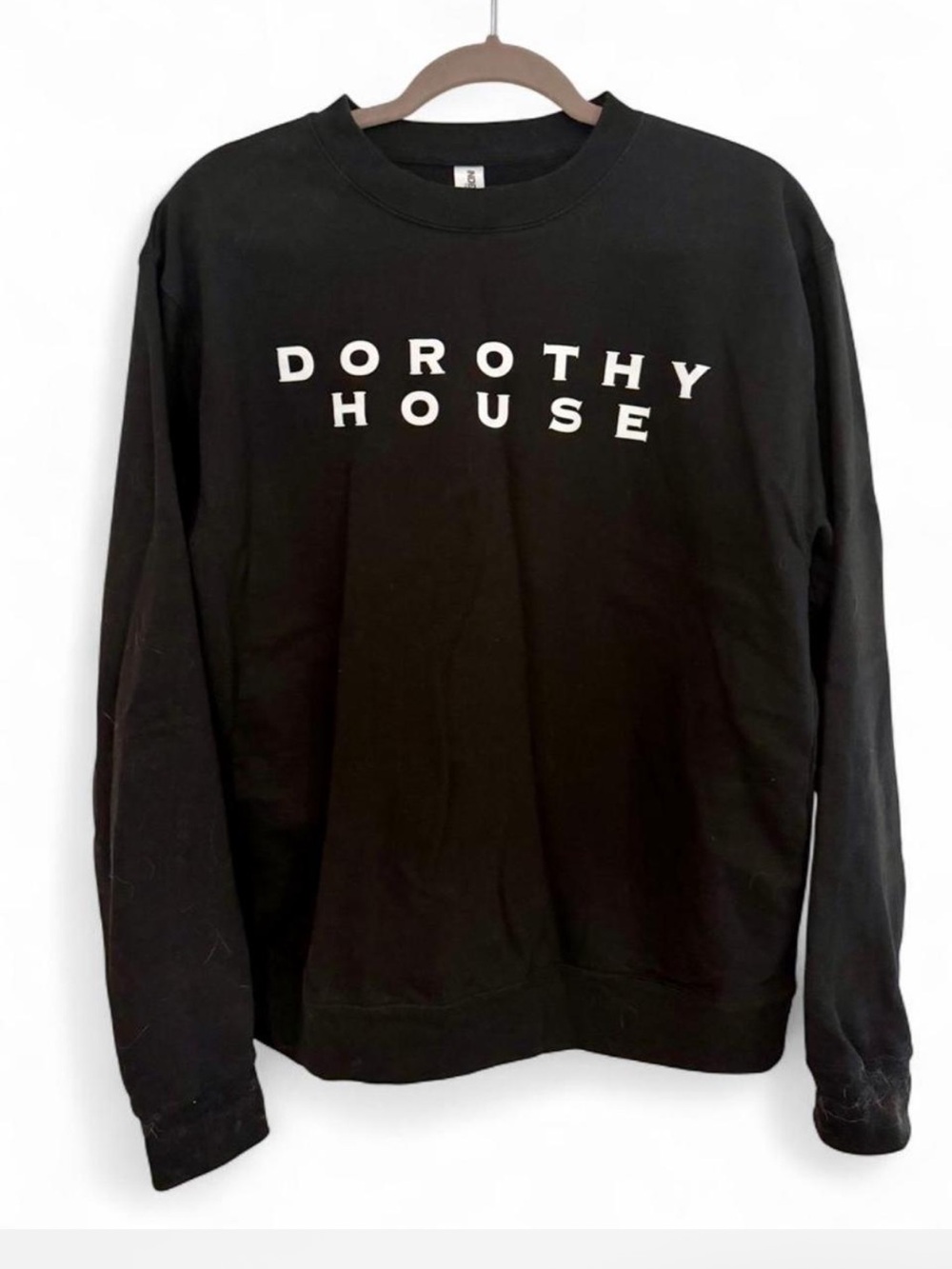 DOROTHY HOUSE BLACK CREWNECK LONG SLEEVE SWEATSHIRT SIZE MEDIUM CASUAL COMFY